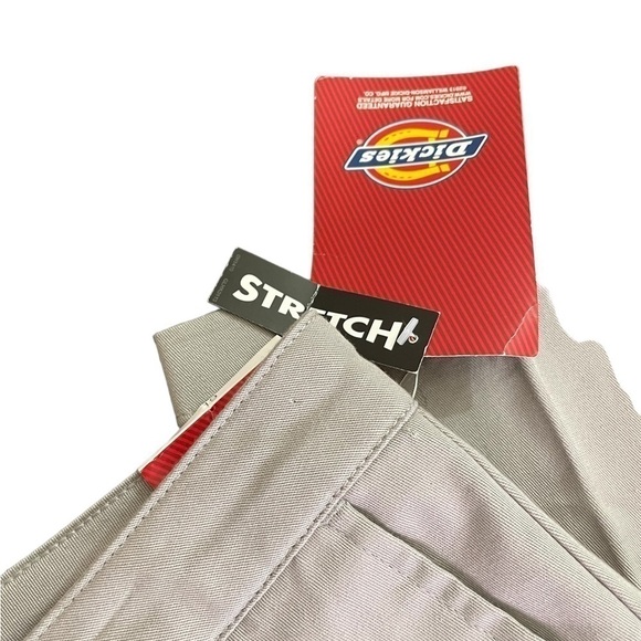 𝅺Dickies Girls Grey Stretch Pants Classic Fit Straight Leg • NWT • 19​ - Picture 5 of 11